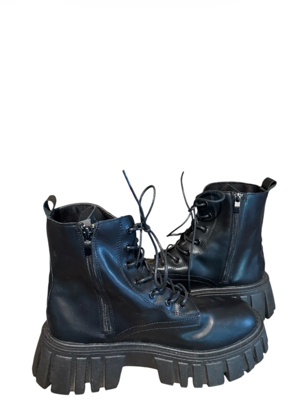 💰BOGO FREE Chunky Heel Lace Up Boots